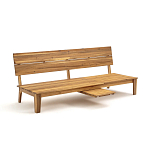 Садовый диван-трансофрмер Kate серый варинант исполнения - 2 | Loft Concept в Воронеже