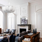 Подвесной светильник с белым фигурным абажуром и мягкими волнистыми краями Cloud Motion  варинант исполнения - 20 | Loft Concept в Воронеже