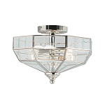 Потолочный светильник шестигранной формы с прозрачными стеклянным плафоном Elstead Lighting варинант исполнения - 5 | Loft Concept в Воронеже