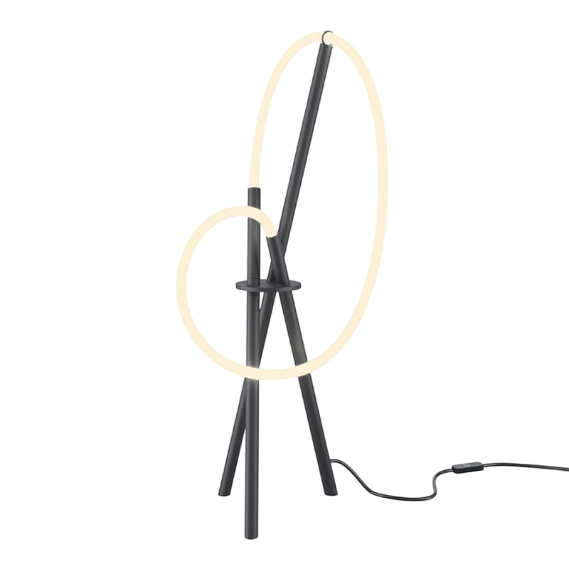 Настольный светильник Crochet Black 3000К 15Вт Черный Белый в Воронеже | Loft Concept 