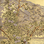 Обои ручная роспись Le Brésil Amarelo Deep Rich Gold варинант исполнения - 2 | Loft Concept в Воронеже