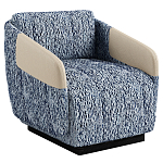 Дизайнерское Кресло William с кожаными подлокотниками  варинант исполнения - 1 | Loft Concept в Воронеже