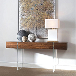 Консоль прямоугольная с выдвижным ящиком на прозрачных ножках Hitchcock варинант исполнения - 1 | Loft Concept в Воронеже