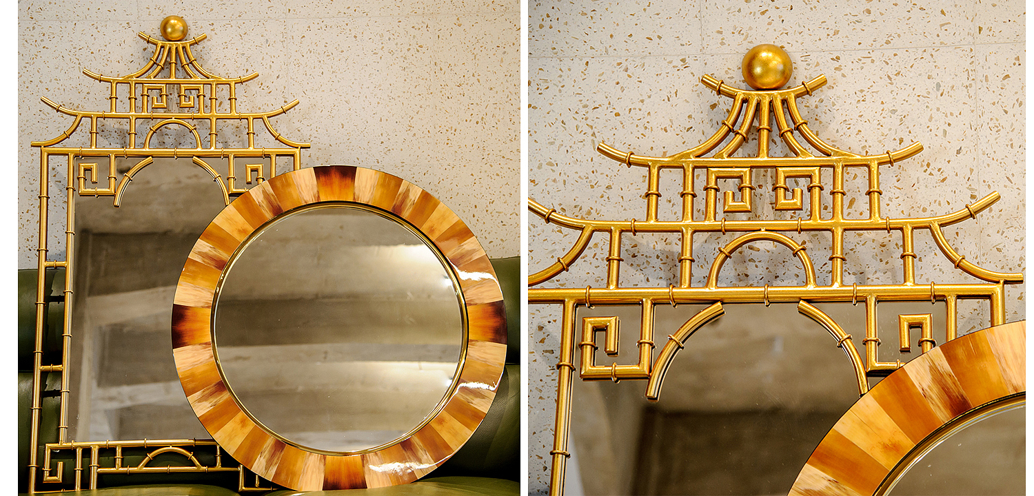 Зеркало Pagoda Mirror Gold 128 Зеркало Pagoda Mirror Gold 128 - Loft-Concept в Воронеже