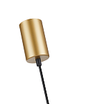 Подвесной светильник с сетчатым металлическим плафоном цилиндрической формы золотой Metal Mesh варинант исполнения - 5 | Loft Concept в Воронеже