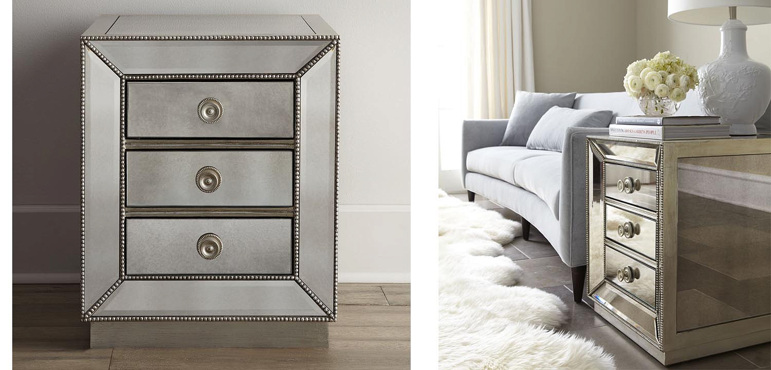 Тумба Blasco Mirrored Nightstand Тумба Blasco Mirrored Nightstand - Loft-Concept в Воронеже