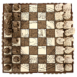 Шахматы  из  камня Cargador del Tiempo Chess Мексика ручная работа варинант исполнения - 2 | Loft Concept в Воронеже