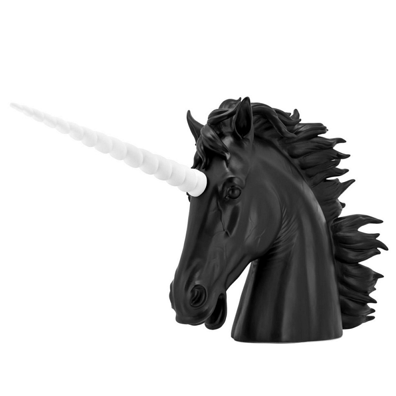 Статуэтка Unicorn Head Bisc. Белый Черный Статуэтка Unicorn Head Bisc. Белый Черный в Воронеже | Loft Concept