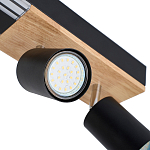 Потолочный светильник черный GAVIN WOOD варинант исполнения - 2 | Loft Concept в Воронеже