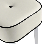 Квадратный мягкий пуф на белых ножках Winton Pouf Square варинант исполнения - 22 | Loft Concept в Воронеже