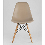 Пластиковый стул на ножках из массива бука Eames Beige варинант исполнения - 4 | Loft Concept в Воронеже
