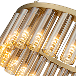 Люстра со стеклянными цилиндрическими плафонами Luminous Cylinders Amber Round варинант исполнения - 5 | Loft Concept в Воронеже