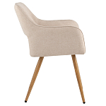 Стул в рогожке бежевого цвета NEASAN STOOL варинант исполнения - 5 | Loft Concept в Воронеже