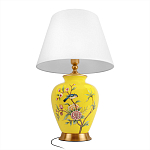 Настольная лампа желтая с изображением птиц Slip Away варинант исполнения - 9 | Loft Concept в Воронеже