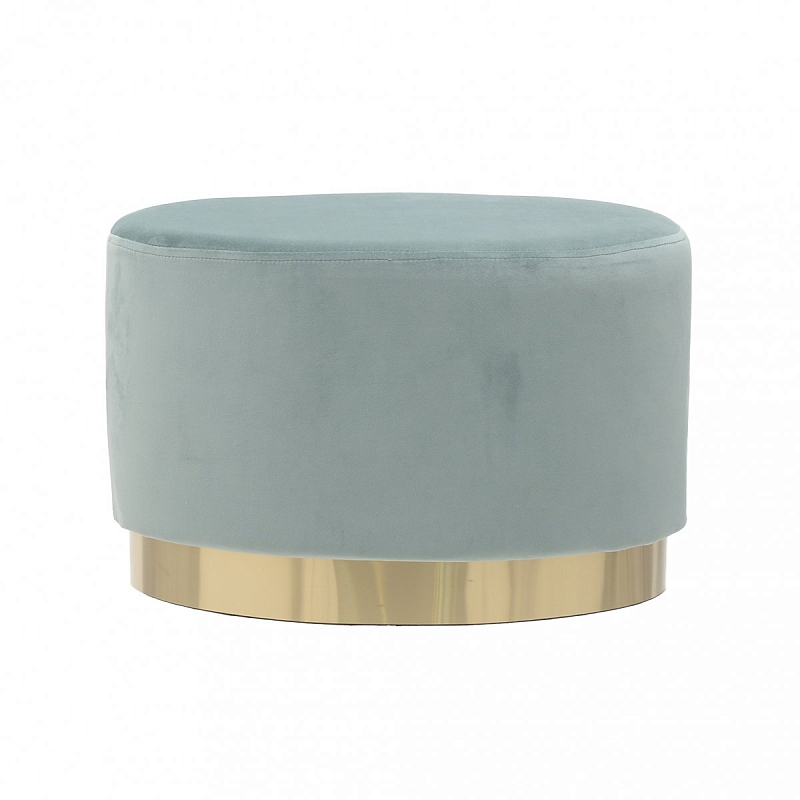 Пуф Golden Belt Turquoise Pastel Бирюзовый Золотой Пуф Golden Belt Turquoise Pastel Бирюзовый Золотой в Воронеже | Loft Concept
