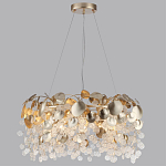 Люстра с декоративными подвесками из прозрачного стекла в форме монеток FAIRYTREE Light варинант исполнения - 8 | Loft Concept в Воронеже