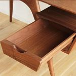 Письменный стол прямоугольный с 2-мя ящиками и полкой Idenontal варинант исполнения - 3 | Loft Concept в Воронеже