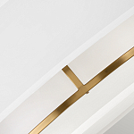 Потолочный светильник с двухслойным белым текстильным абажуром Hinkley варинант исполнения - 5 | Loft Concept в Воронеже