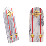 Сувенир Погон МВД из натурального камня мрамор Souvenir Epaulets варинант исполнения - 6 | Loft Concept в Воронеже