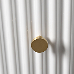 Тумбочка белая круглая с мраморной столешницей Thoroughbass варинант исполнения - 2 | Loft Concept в Воронеже