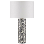 Настольная лампа с узором вдоль колоннообразного основания Scenic Surface варинант исполнения - 3 | Loft Concept в Воронеже