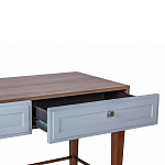 Стол письменный из массива бука с 2-мя ящиками серый Wenge Light варинант исполнения - 4 | Loft Concept в Воронеже