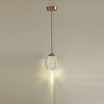 Подвесной светильник с плафоном в форме капли Crystal Transparent Drop варинант исполнения - 4 | Loft Concept в Воронеже