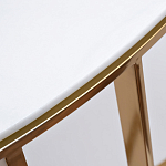 Консоль приставная полукруглая на основании золотого цвета Interior Accent варинант исполнения - 2 | Loft Concept в Воронеже