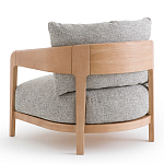 Кресло с каркасом из массива ясеня Deniaud Ash Grey Armchair варинант исполнения - 3 | Loft Concept в Воронеже