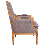Кресло William Classical Armchair grey flax варинант исполнения - 1 | Loft Concept в Воронеже