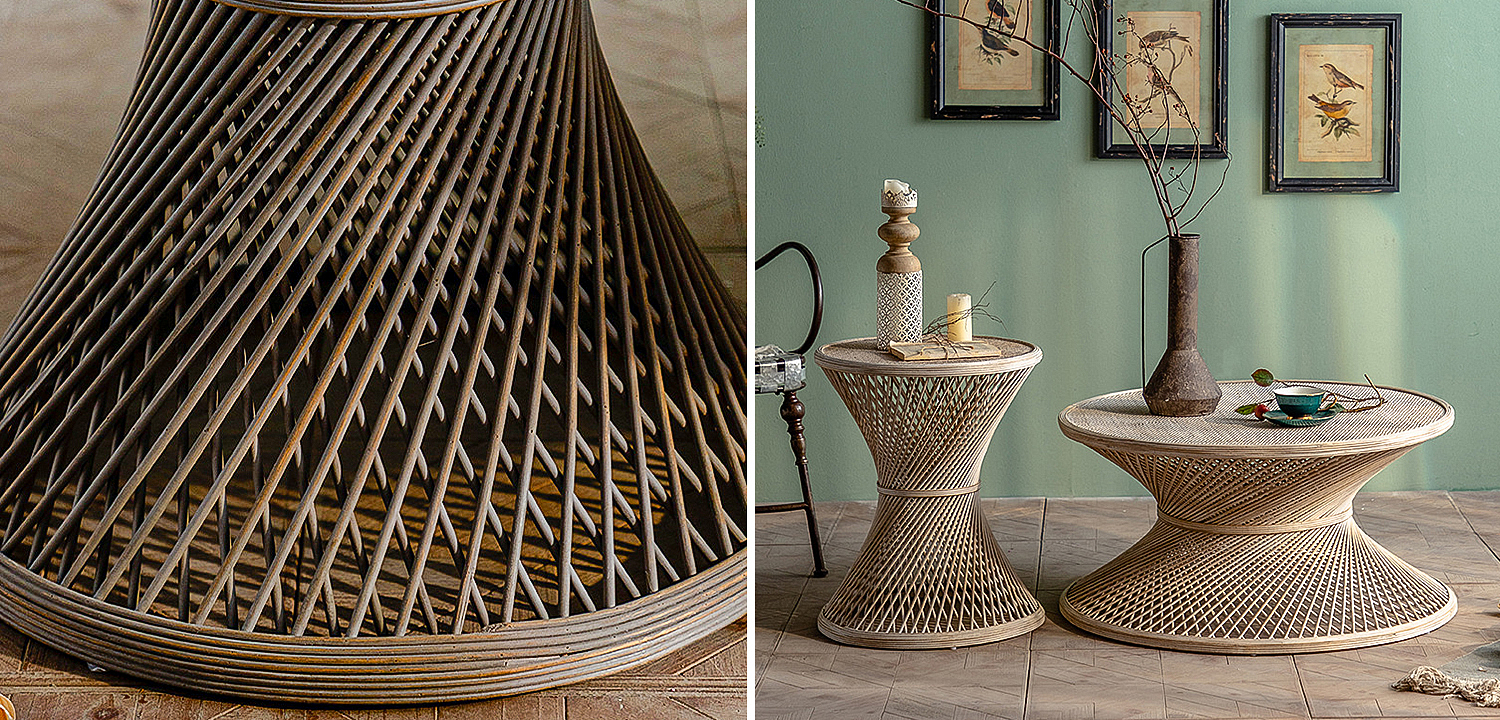 Приставной стол Zaire Wicker Coffee Table Light Приставной стол Zaire Wicker Coffee Table Light - Loft-Concept в Воронеже