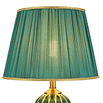 Настольная лампа с абажуром Celestina Green  Gold Lampshade Table Lamp варинант исполнения - 3 | Loft Concept в Воронеже