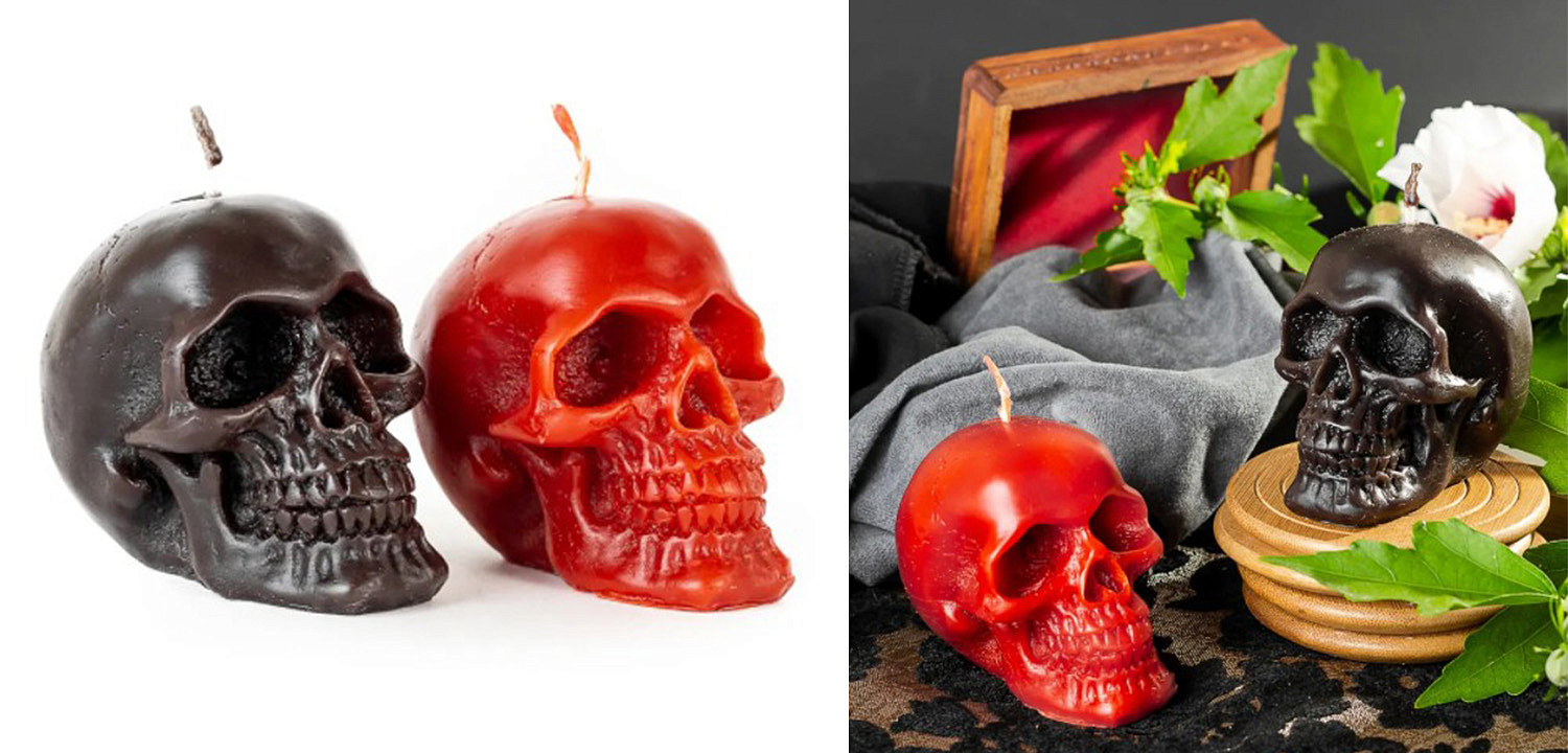 Набор свечей Black Red Skulls Набор свечей Black Red Skulls - Loft-Concept в Воронеже