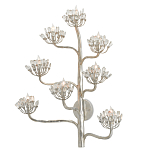 Бра серебряное в виде растения Silver Flower Glade варинант исполнения - 2 | Loft Concept в Воронеже