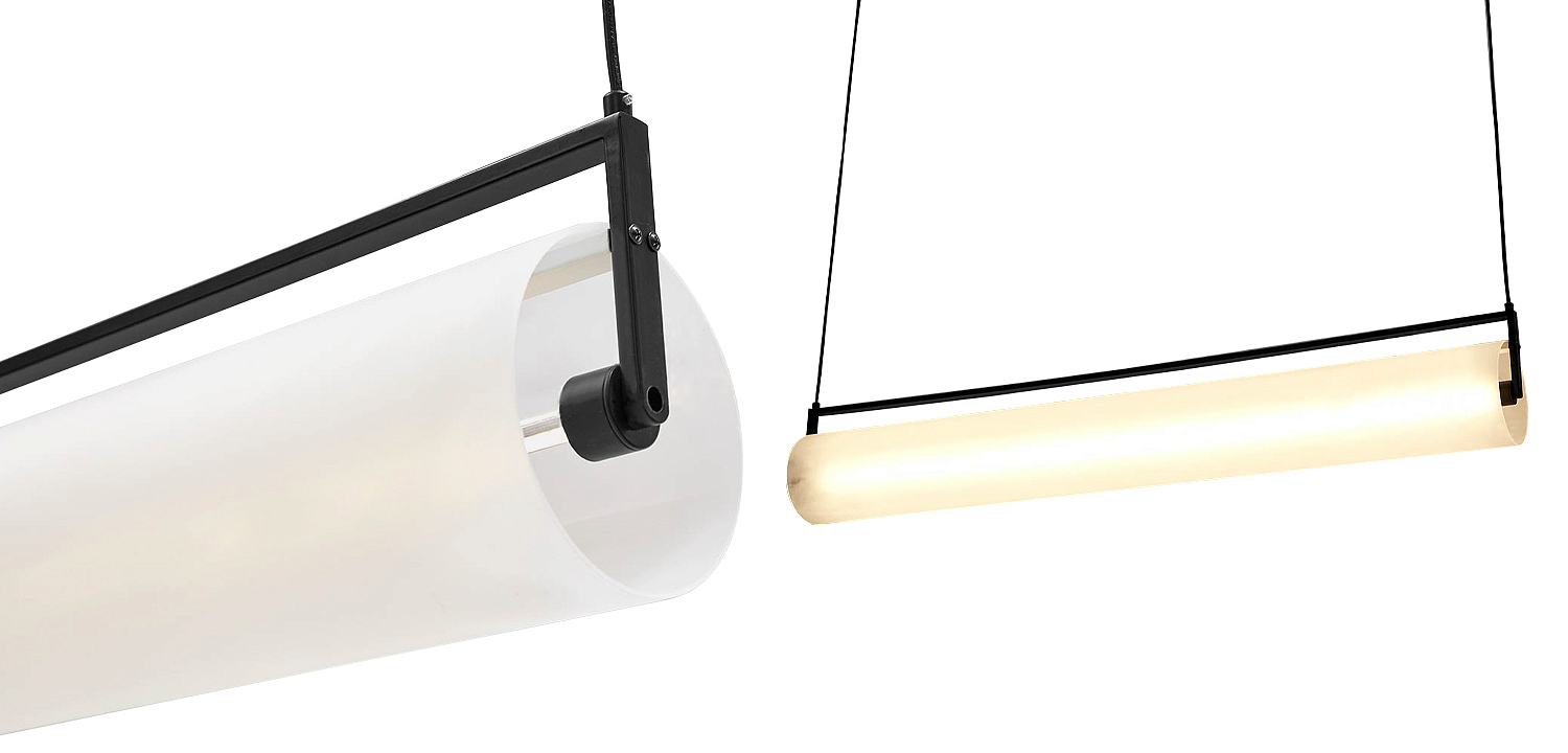 Дизайнерский линейный подвесной светильник CANVAS LINEAR HANGING LAMP Дизайнерский линейный подвесной светильник CANVAS LINEAR HANGING LAMP - Loft-Concept в Воронеже