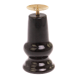 Подсвечник из натурального камня змеевик чёрного цвета Stone Candlestick варинант исполнения - 2 | Loft Concept в Воронеже