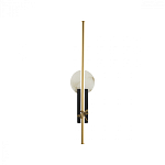 Бра с круглым плафоном из алебастра и бронзовой декоративной стрекозой 65 Alaris  варинант исполнения - 1 | Loft Concept в Воронеже