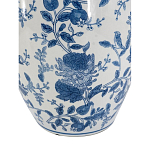 Ваза фарфоровая с узким горлышком и синими цветочными мотивами Independence варинант исполнения - 3 | Loft Concept в Воронеже