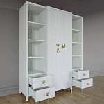 Большой шкаф с витриной Elsa Dreams White варинант исполнения - 2 | Loft Concept в Воронеже