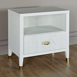 Прикроватная тумбочка с полкой Elsa Dreams White варинант исполнения - 1 | Loft Concept в Воронеже