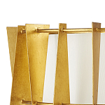 Потолочный светильник круглый с каркасом в форме треугольников и тканевым абажуром Brutal Light варинант исполнения - 2 | Loft Concept в Воронеже