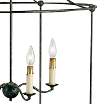 Подвесной светильник в виде черного фонаря Big Black Lantern варинант исполнения - 1 | Loft Concept в Воронеже