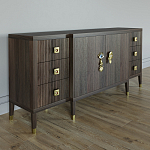 Большой Комод-буфет Elsa Dreams Walnut с ящиками варинант исполнения - 4 | Loft Concept в Воронеже