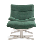 Кресло вращающееся с подставкой для ног зеленое Verdante варинант исполнения - 2 | Loft Concept в Воронеже