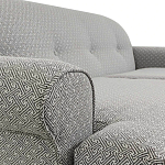 Трехместный диван Garner Grey Ornament Sofa варинант исполнения - 3 | Loft Concept в Воронеже