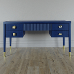 Письменный стол с 4-мя ящиками Elsa Dreams Blue варинант исполнения - 5 | Loft Concept в Воронеже