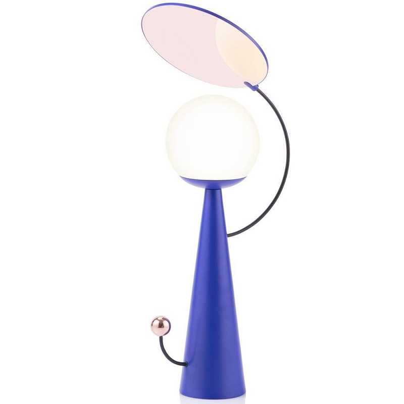Настольная лампа SACHI SACHA TABLE LAMP Белый Синий Настольная лампа SACHI SACHA TABLE LAMP Белый Синий в Воронеже | Loft Concept