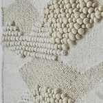 Панно из шерсти и хлопка с узором Beige Calista Serene варинант исполнения - 7 | Loft Concept в Воронеже