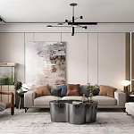 Дизайнерский журнальный стол зеркальный волнистой формы Gytep варинант исполнения - 1 | Loft Concept в Воронеже