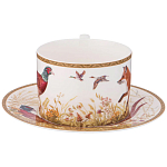 Чайная пара из фарфора 300 мл Hunting Porcelain Collection варинант исполнения - 2 | Loft Concept в Воронеже
